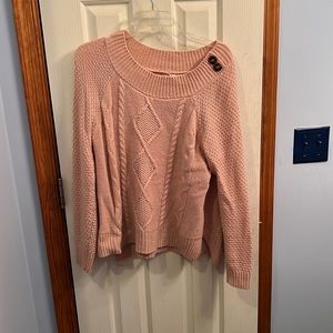 Large pink sweater